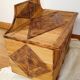 Rattan marquetry chest
