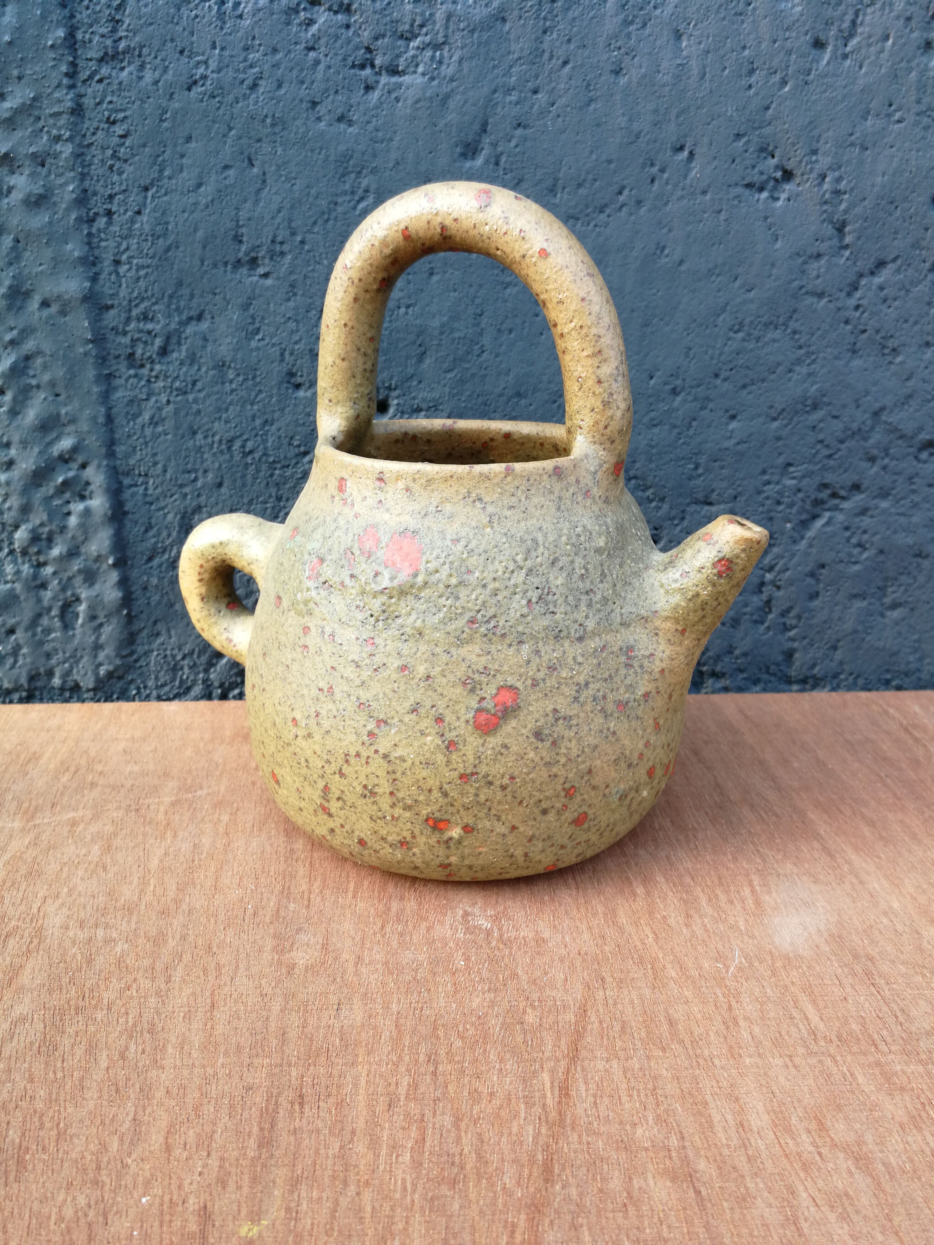 Glazed terracotta pitcher CP Orezza, Corsica