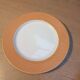 Orange Limoges porcelain plates