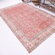 6x10 red classic floral vintage rug 314x197cm