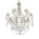 Lustre contemporain ivoire florentin fer et cristaux