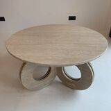 travertine coffee table