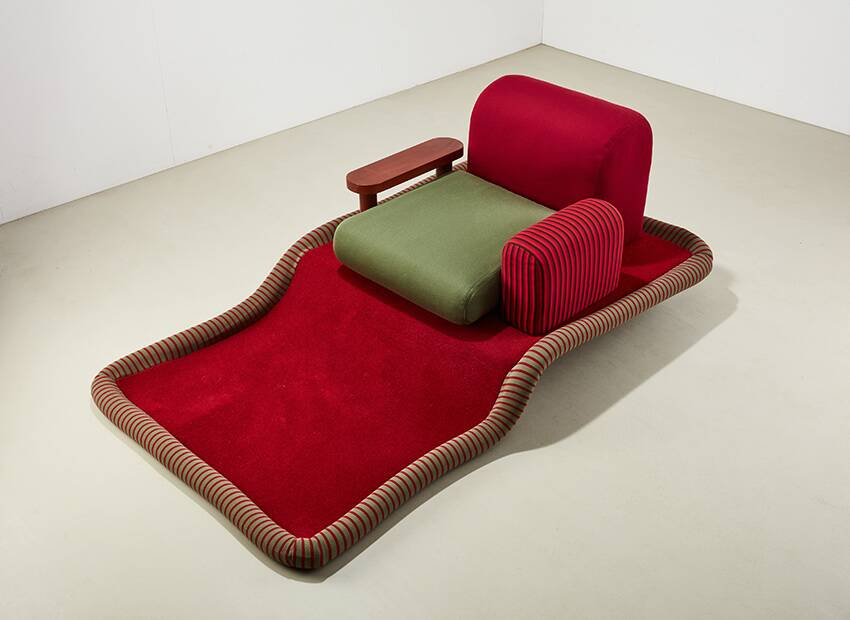 Ettore Sottsass 'Tappeto Volante' for Bedding Brevetti Italy 1974