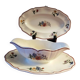 Set of 1 sauceboat and 1 dish, Sarreguemines Agreste