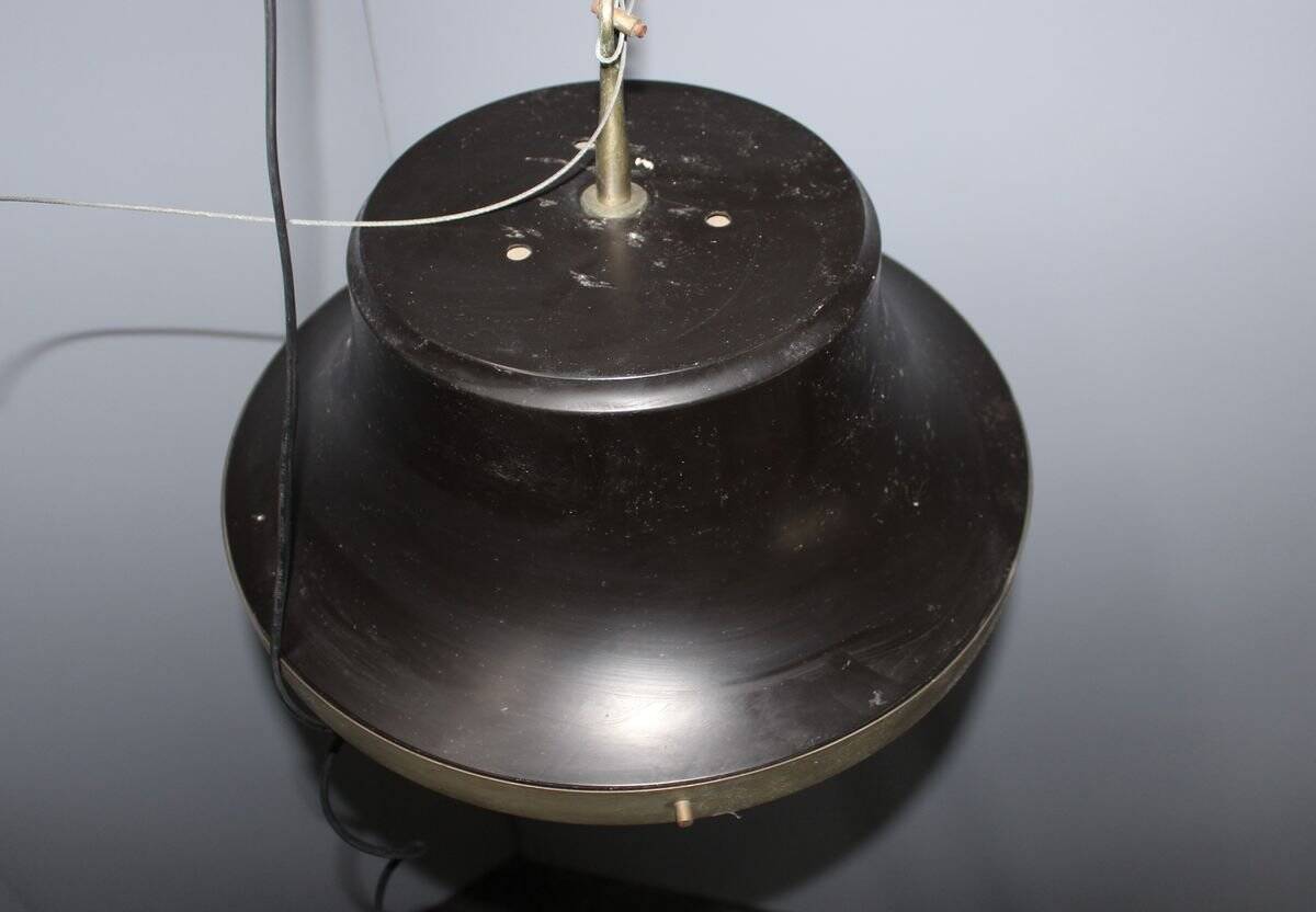 Black ceiling light by Sergio Mazza for Artemide, 1960s