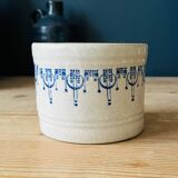 Old earthenware butter dish