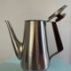Vintage tea or coffee set in stainless steel and wood – signed Roger Insilco –