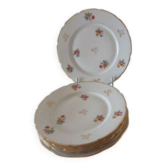 Lot 6 assiettes desserts ceramique 20cmx20cm