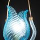 Lovely Blue Art Decò Barovier e Toso Pendant Light, 1930s