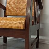 Pair of colonial style armchairs