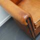 Vintage club chair in cognac-coloured leather Netherlands