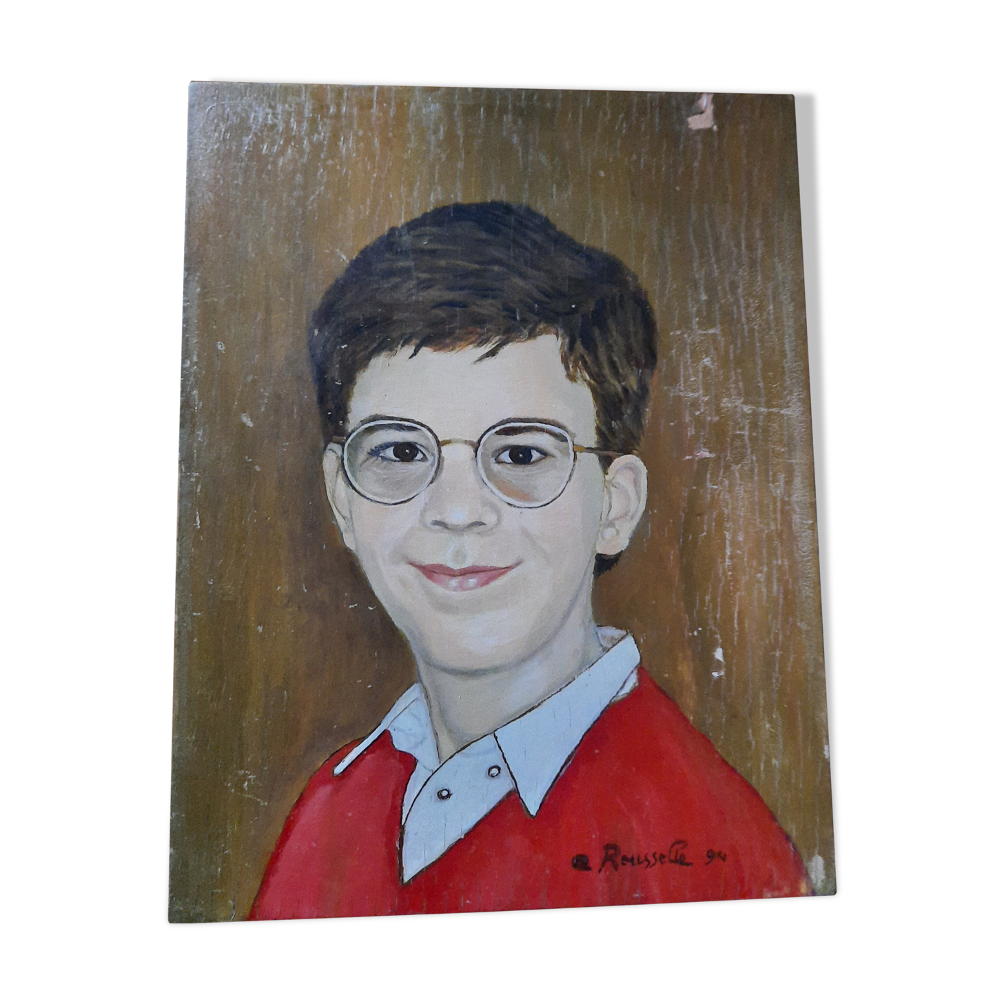 Portrait jeune homme vintage