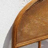 Set headboard and bedside woven rattan maugrion