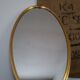 Miroir oval doré 63x37cm