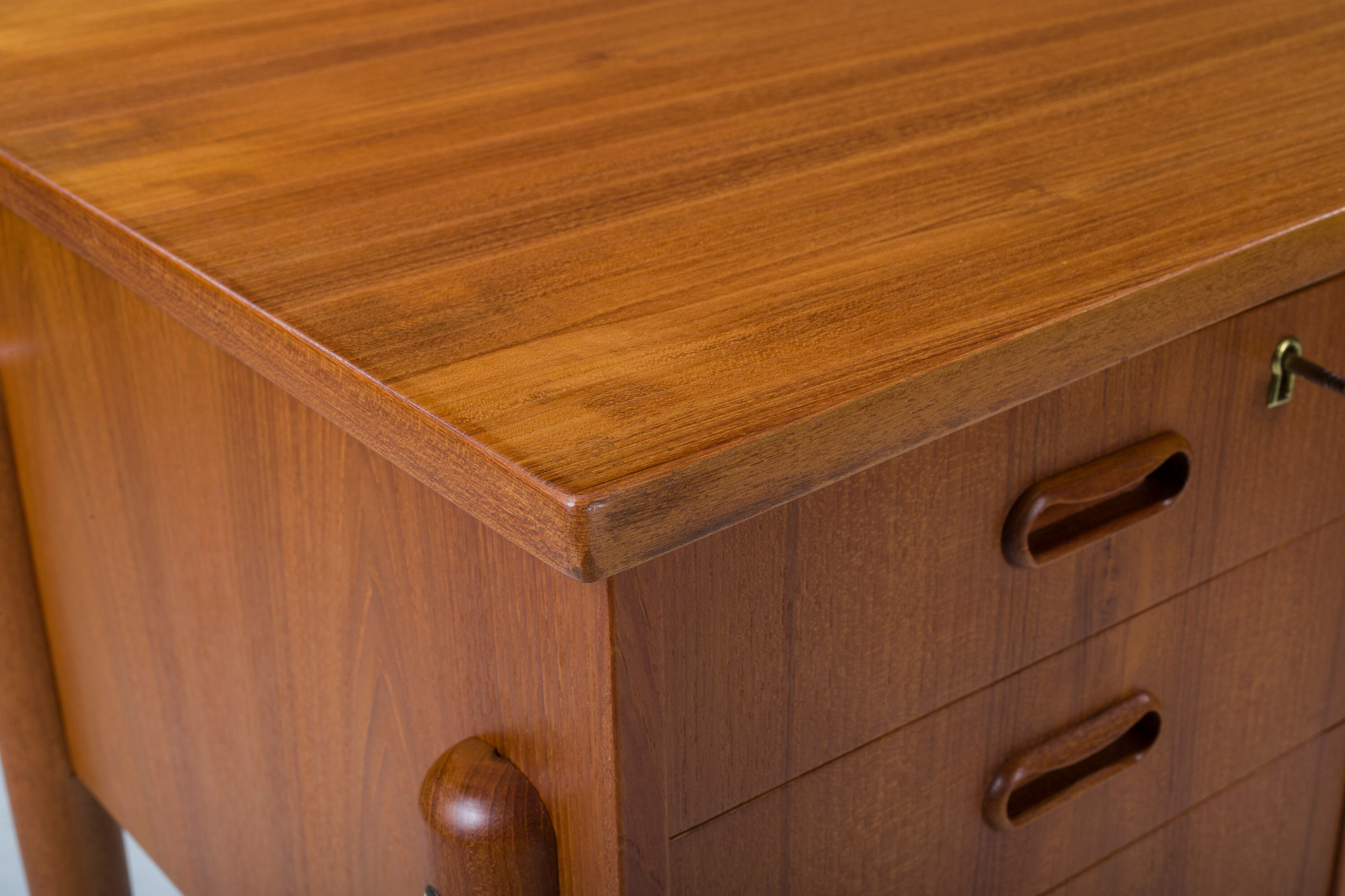 Danish teak desk, 1970s