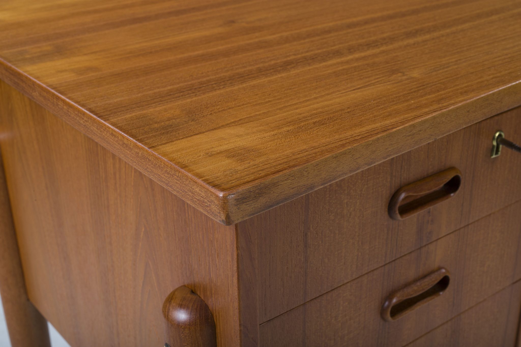 Danish teak desk, 1970s