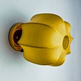 “Cocoon” wall lamp, resin and pine, Italy, 1970