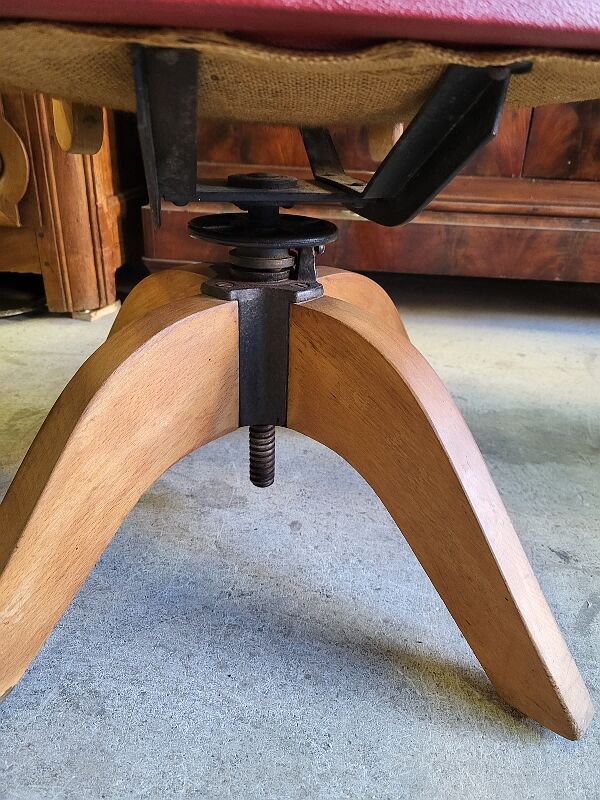 Pair of adjustable office chairs vintage 1960