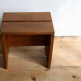 Large stool, selection by Charlotte Perriand for Les Arcs, France, 1960