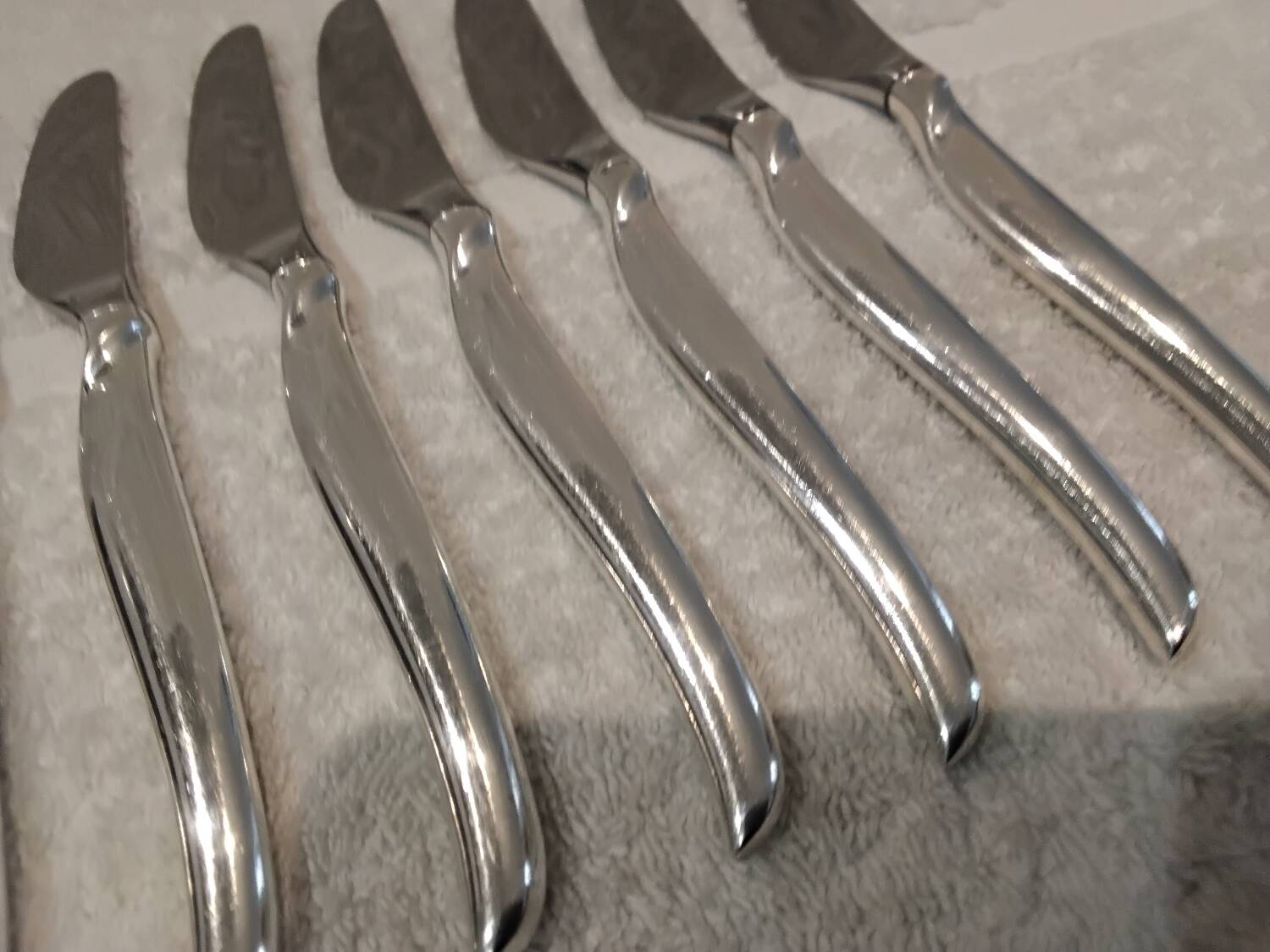 11 silver-plated dessert knives by Christofle, Duo model, 18cm
