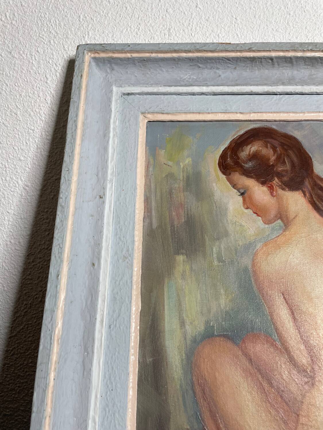 Tableau Albert Genta, femme nue de dos, XXème siècle