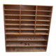 Sorting wood locker cabinet with Vintage labels