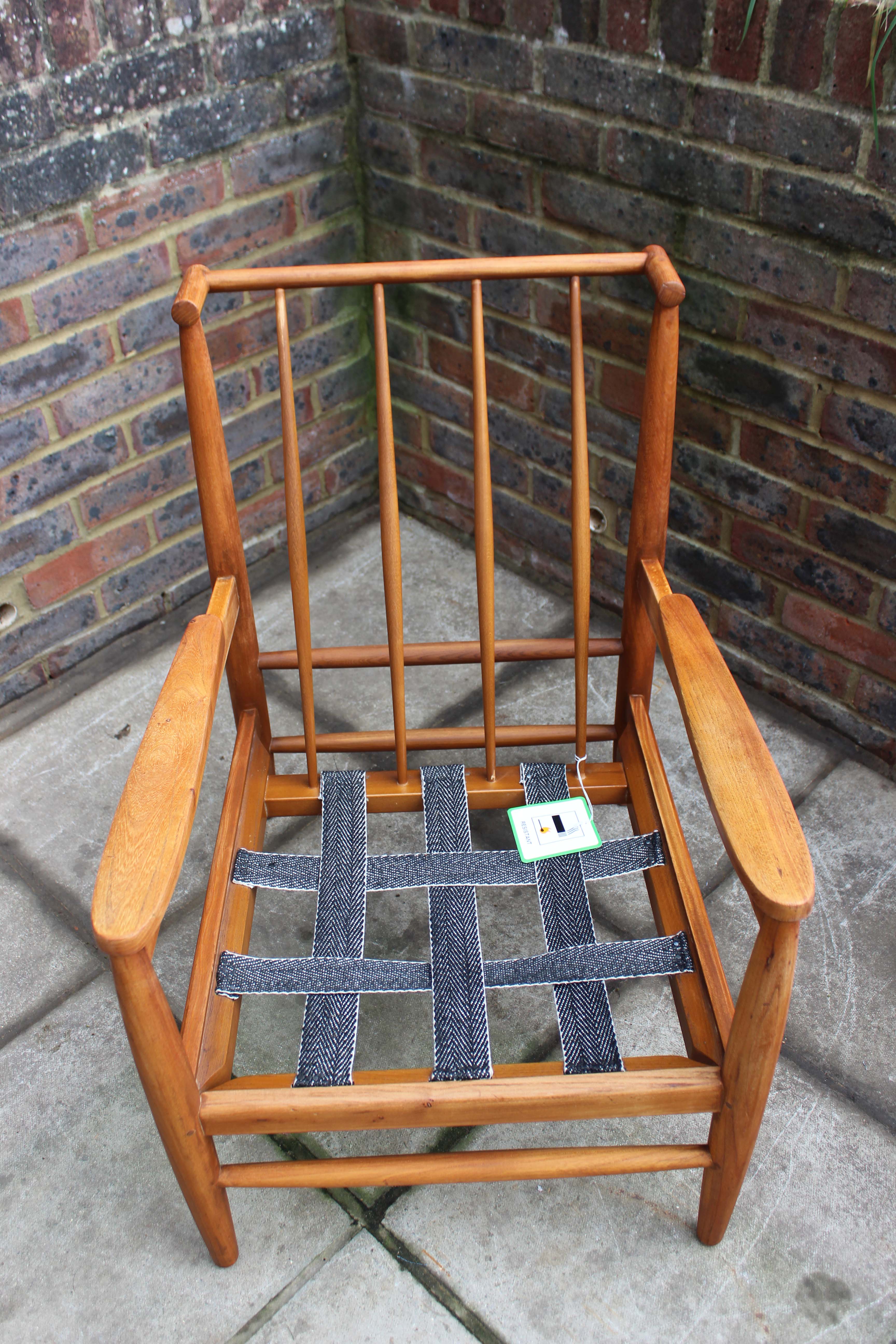 Midcentury teak lounge armchair by Scandart