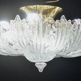 Garda, luxury Italian Murano glass ceiling light or flush mount, 1980s