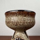 Mid-century modern Danish studio pottery candlestick by Tingkeramik, 1960s