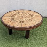 Vintage Herbier coffee table by Roger Capron