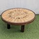 Vintage Herbier coffee table by Roger Capron