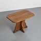 Solid wood dining table, French Alps, around 1970.