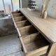1950s pine workbench XL 160cm