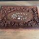 Vintage carved wooden jewelry/work box