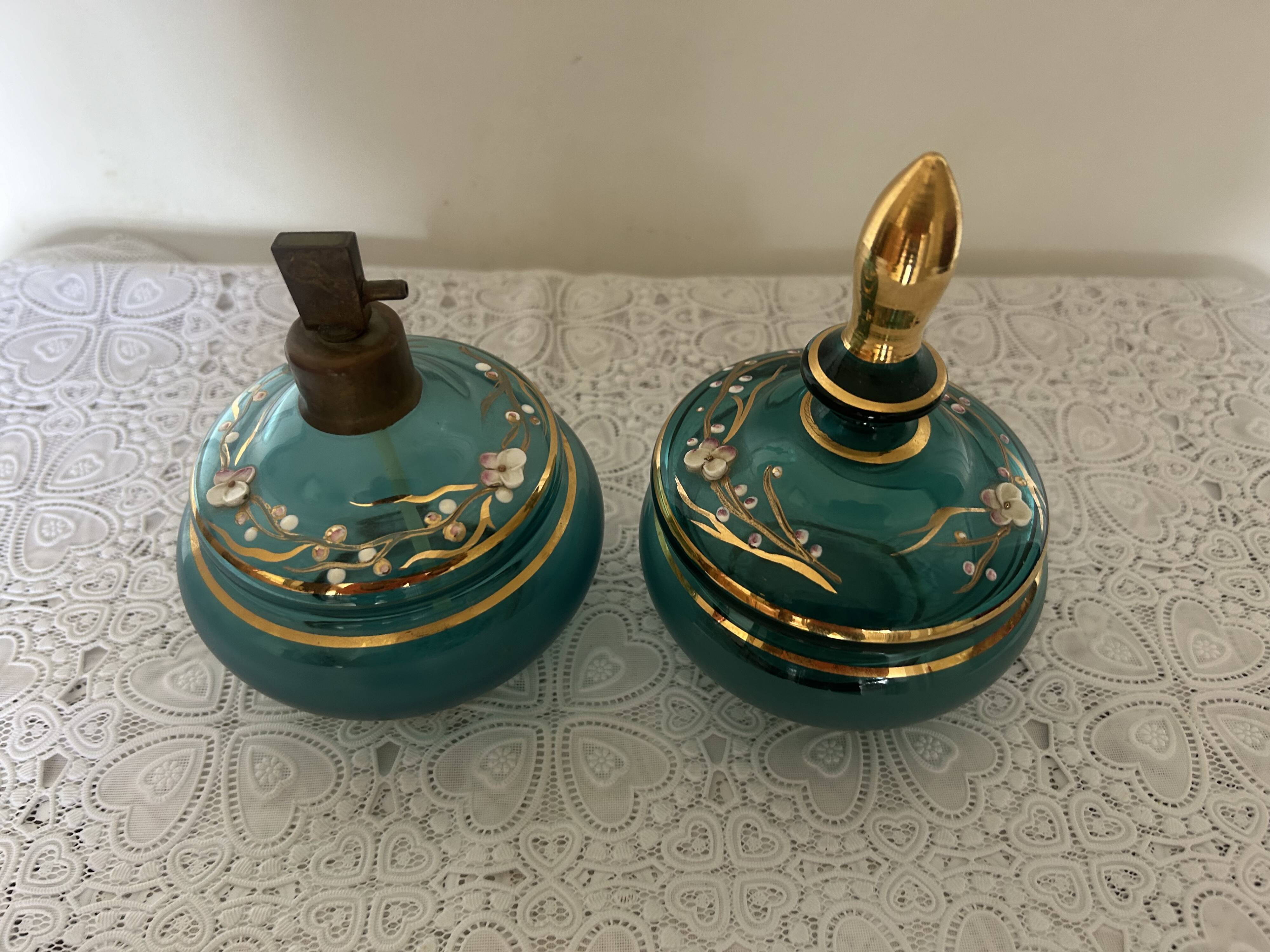 Antique bottle and pot