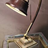 Art deco desk lamp brass and bronze copper