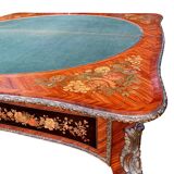 19th century marquetry console, games table