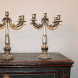 Pair of Louis XVI style chandeliers