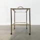 Bamboo imitation brass serving tray in Hollywood Regency style from the mid-century, 1960s.