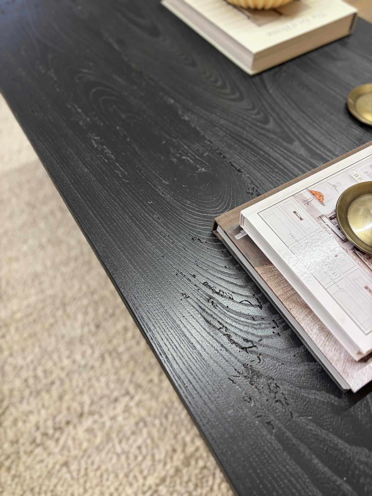 Black elm coffee table