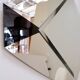 Large Art Deco "diamond" wall mirror