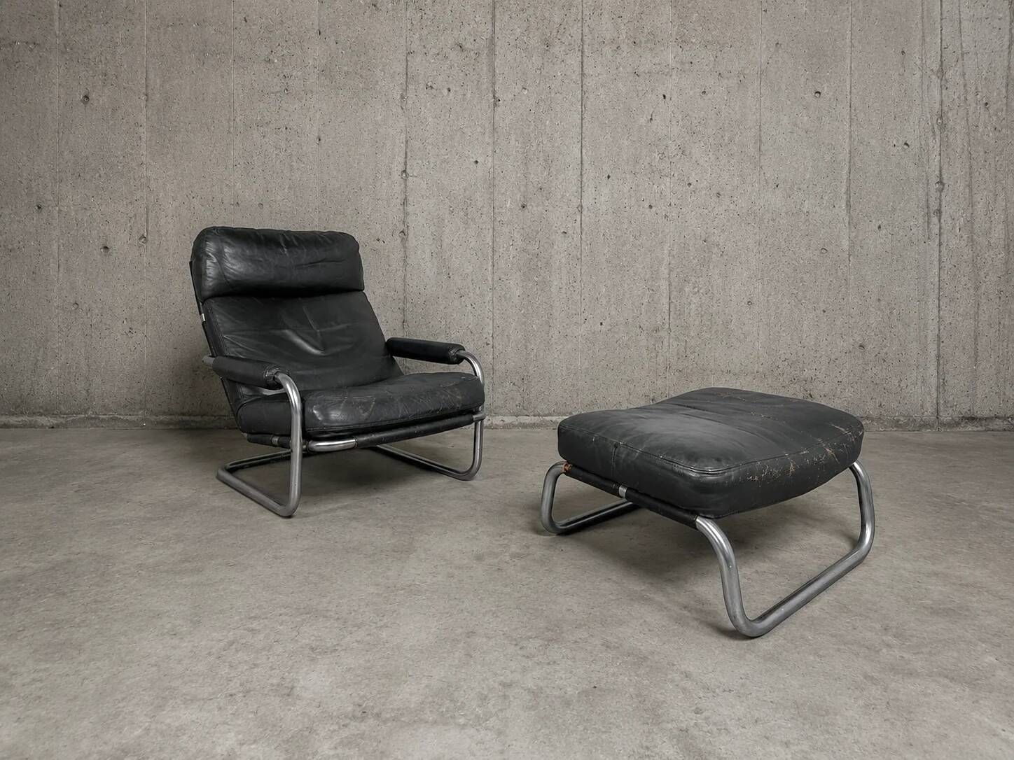 Fauteuil / repose-pieds "Meneer Oberman" Gelderland 601 / Jan des Bouvrie