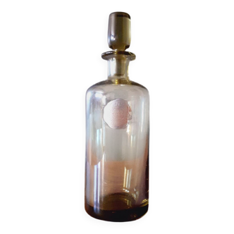 50s perfume bottle in blown glass verrerie de vallérysthal