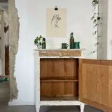 Patinated white jam maker