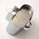 Stainless steel wall lamp space age 1970