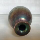 Iridescent glass ball vase