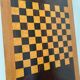 Large Vintage Wooden Checkers Game Board