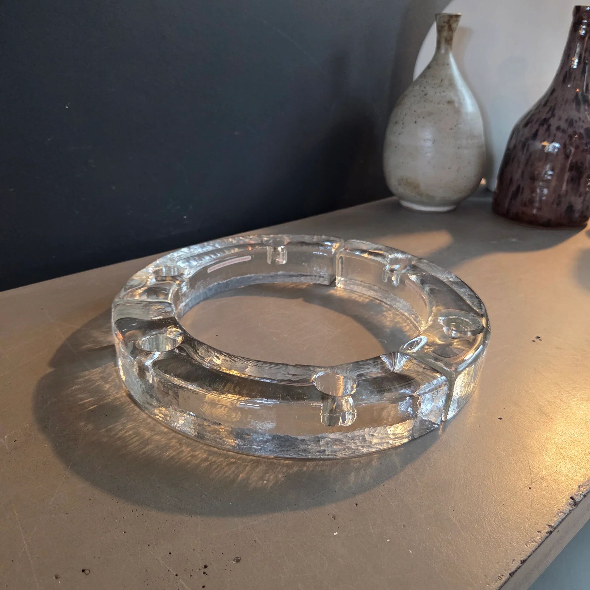 Chandelier centrepiece in pressed moulded glass