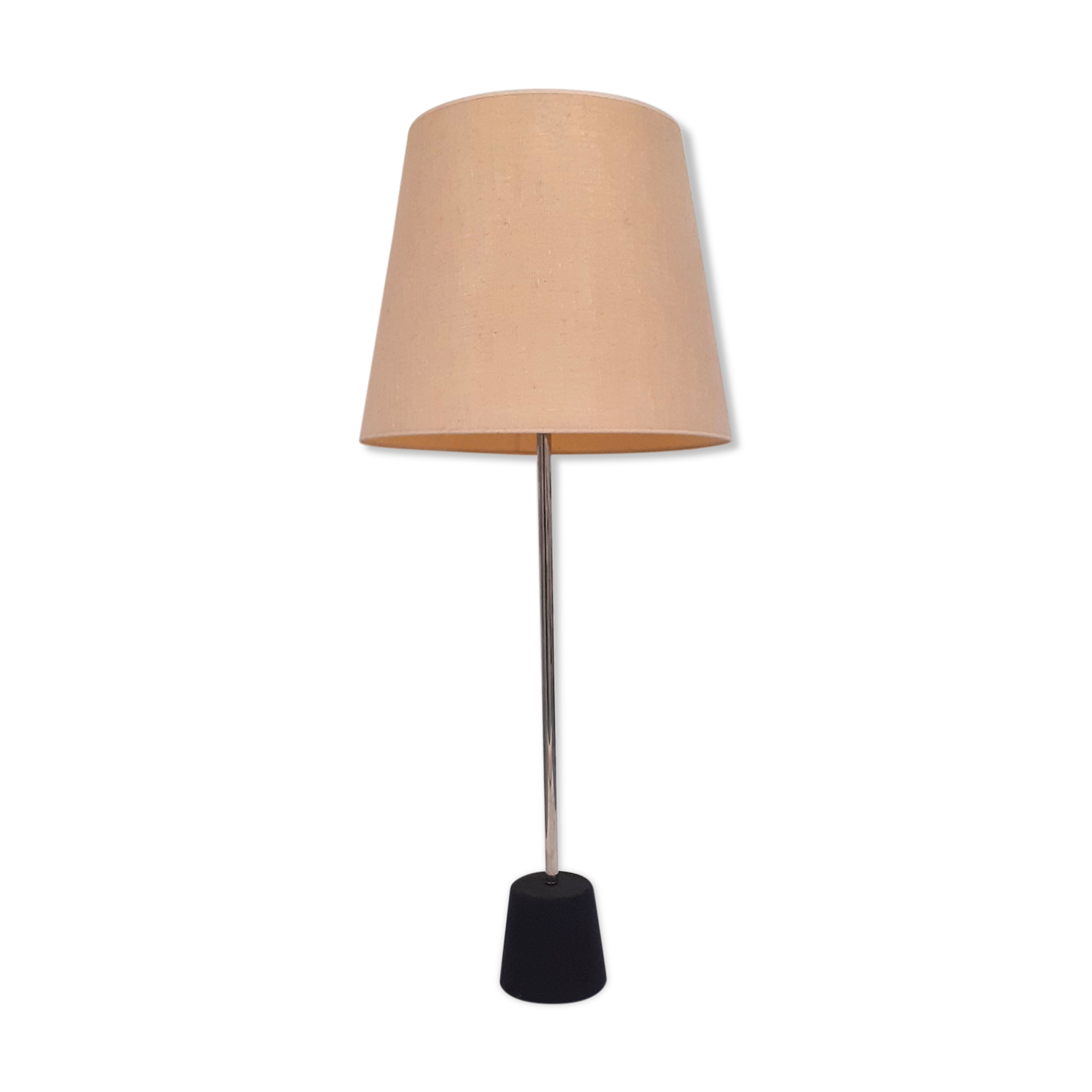 Steel lamp with cast iron foot, Arlus edition, circa 1960