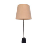 Lampe en acier avec pied en fonte, edition Arlus, circa 1960
